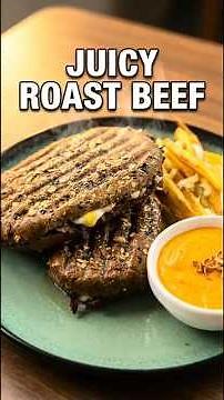 Ultimate Shredded Roast Beef Sandwich 🥩 Tender, Juicy & Pressed in 5 Minutes!