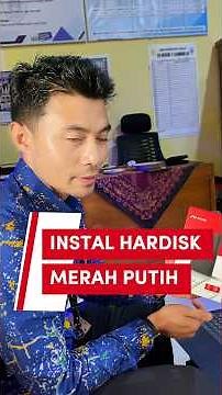How to install an external hard drive on a Red and White laptop