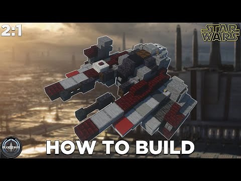 Jedi Eta-2 Actis-class Interceptor | Minecraft Star Wars tutorial