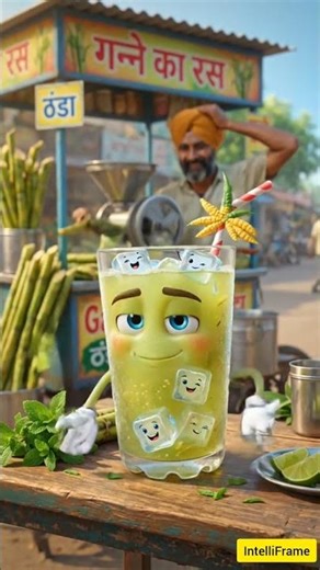Ganne ki kahani #ganna #sugarcane #juice #summer #cold #story #animation #funny #shortvideo #fyp