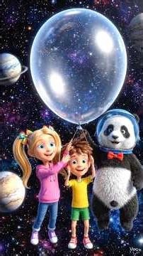 🐼 Panda Goes to the Moon! 😱🚀 | Kids Cartoon Short #animation