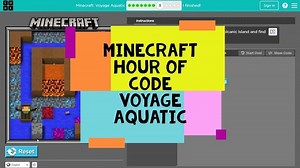 Minecraft Hour of Code Voyage Aquatic - Code.org Minecraft Voyage Aquatic Level 1 to Level 12