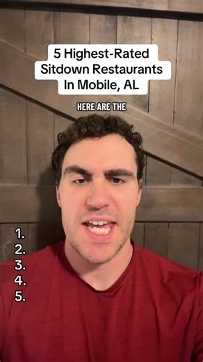 388 reactions · 69 shares | Restaurant Ranking - 5 Highest-Rated Sitdown Restaurants In Mobile, AL #mobile #alabama #restaurant | Discovery Matt | Facebook