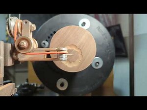 Woodturning a box lid on the MDF rose engine using the ‪@Ronbrownsbest‬ off-center chuck