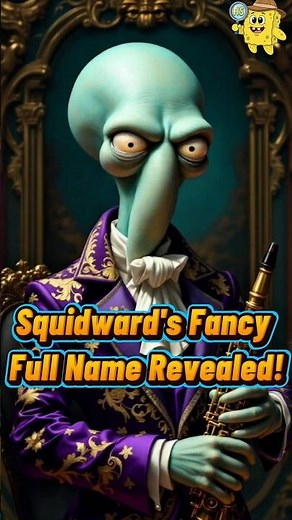 😳 Squidward’s Full Name Will Shock You #SpongeBob #CartoonFacts #Nickelodeon