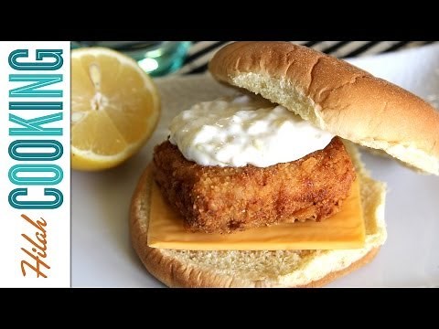 How to Make Filet-O-Fish Sandwich (Copy Cat Recipe) | Hilah Cooking