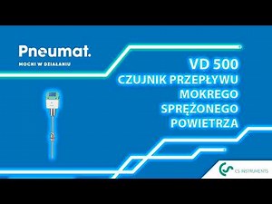 Czujnik przepływu mokrego sprężonego powietrza VD500 - kalibracja punktu zerowego czujnika pomiaru