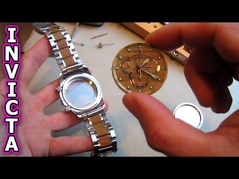 INVICTA Watch Repair Glass Crystal replace battery reserve specialty remove movement crown case