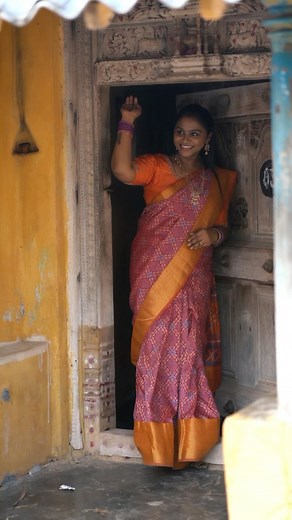 1.7K views · 182 reactions | Because l#warm silk saree with Kanchi style big border …. Contrast printed pallu with contrast blouse For bookings WhatsApp-9941147444 | FameBazaar.com -Wow New Sarees | Facebook