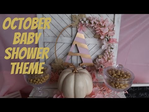 October Baby Shower | Fall baby shower ideas girl
