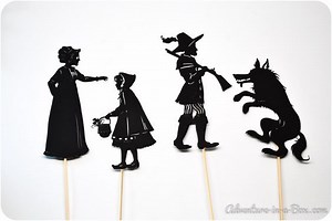 Free Printable Little Red Riding Hood Shadow Puppets