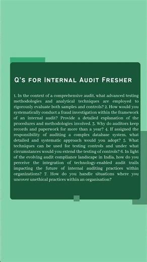 21 Interview Questions for Internal Audit Positions! 🔍🎯
