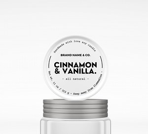 Printable Candle Label Template, Editable Candle Label, Personalised Candle Label, Custom Product Label Template Editable in Canva - Etsy
