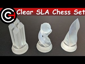 Crystal Chess Set - SLA 3D Printing