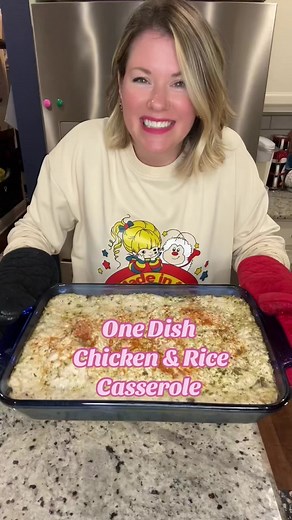 Casserole series day 1! The first casserole I had- chicken and rice. My mom made this all the time and its still a favorite. Super easy, super delicious. 👇 Cream of Mushroom Chicken & Rice 2 lbs chicken breast (4 chicken breasts) 10.5 ounce can cream of mushroom soup 1 1/3 cup chicken broth(or water) 3/4 cup long grain rice (not instant) 1 tsp black pepper 1/2 tsp salt 2 tsp paprika 1 tsp onion powder 1 tsp garlic powder Preheat oven to 375°F. Spray a 9x13 baking dish with nonstick spray. Pour