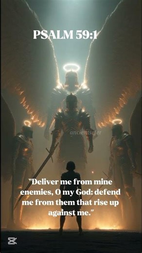 “Deliver Me, O God | Psalm 59:1 #BibleVerse #PrayerOfProtection #GodMyDefender