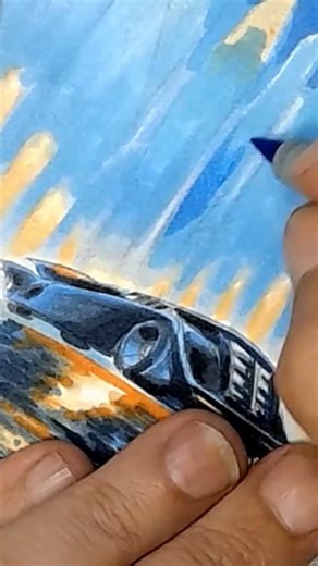 Drawing the BATMOBILE for Upper Deck Batman: The Animated Series!