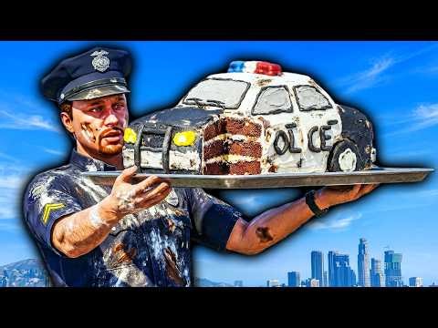Baking the PERFECT Police Car CAKE in GTA 5!