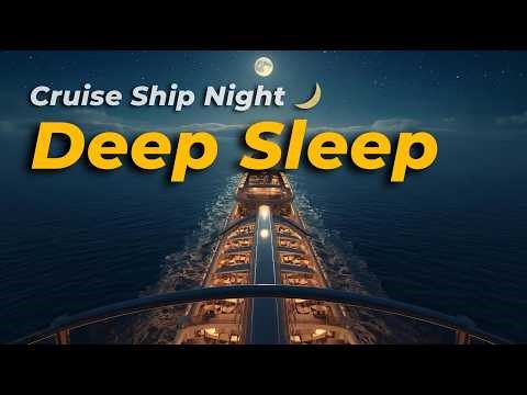 Sleeping on a Cruise Ship Balcony at Night 🚢🌊 | Deep Ocean Relaxation & Peaceful Sleep Journey