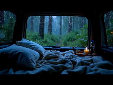 Gentle Rain in Cozy Bedroom 🌧️ Relax & Cure Sleepless Nights