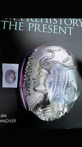 💎Our company museum collection features #quartz specimens and objects of all periods and epochs! Here is a quartz var. amethyst intaglio of a winged goddess from the 2nd to 1st century BC which is featured on the cover of this book on engraved gems. Most early engraved gems were made of quartz or quartz minerals (agate, jasper, amethyst, etc...) and represent one of the first forms of luxury art known. Engraved gems were collected by kings, emperors and nobles as far back as the first century B