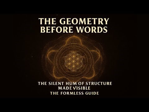 🌀Sacred Geometry Before Words: Language Within Creation📐
