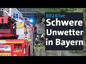 BR24live: Hail, heavy rain, storm: Severe weather sweeps across Bavaria | BR24