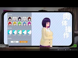 How to customize your character in Loop Train: Having Some Fun with Her and my Hypno-App!