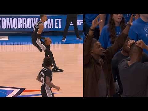 Wemby hits CRAZY LOGO 3 to force 2OT vs OKC in Game 1