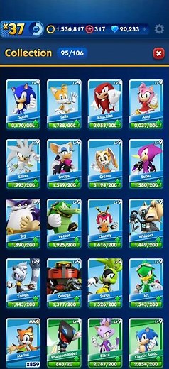 Sonic Dash All Common Characters #sonic #short
