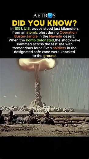 Soldiers Stood Near a Nuclear Blast ☢️ #history #facts