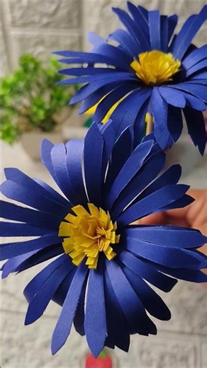 Easy Paper Flowers Making 🌸 | DIY Paper Flower Craft | Handmade Decoration #short #trand#handmade