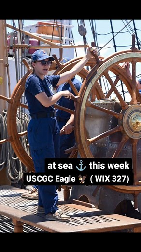 At sea this week, USCGC Eagle's ( WIX 327) crew. Eagle's team practices damage control and navigation drills underway, honing fundamental skills for fighting fires 🔥 saving lives and being #semperparatus #Coasties. #Eagle23 #USCG | U.S. Coast Guard Atlantic Area Command