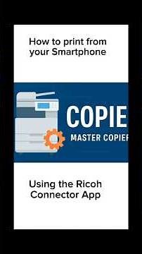 #mobileprinting #Ricoh How to print from your Smartphone using Ricoh Connector app