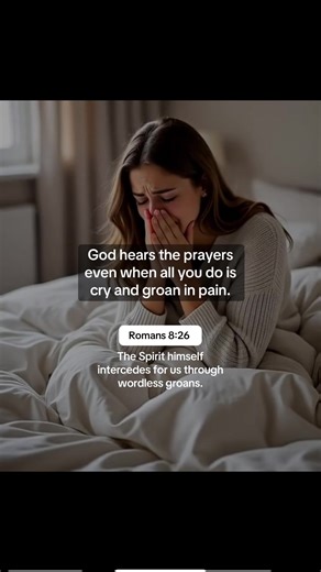 Even when you can’t find the words, the Spirit speaks for you. #HolySpirit #ChristianContent