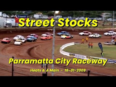 Speedway Street Stocks Parramatta City Raceway Heats & A Main 16 -01- 2009