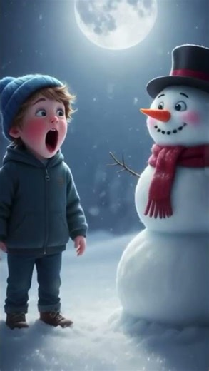 A Snowy Day Story ❄️☃️ | Child and Snowman Friendship | Kids Short