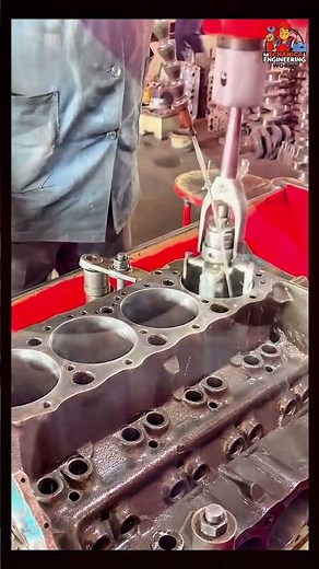 Engine Rebuild: Cylinder Cross-Hatching on Chevrolet Blocks🔧#enginebuild #engineblock #enginerepair