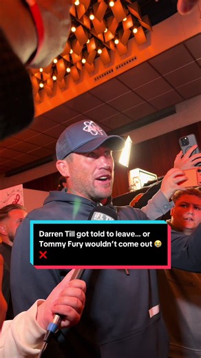 Darren Till got told to leave… or Tommy Fury wouldn’t come out 😭❌ The rivalry is STILL living rent free 😂🔥 #DarrenTill #TommyFury #Boxing #MisfitsBoxing