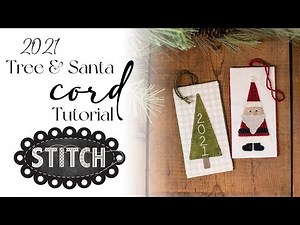 2021 Christmas Tag Ornies-Cord Tutorial | Lisa Bongean | Primitive Gatherings