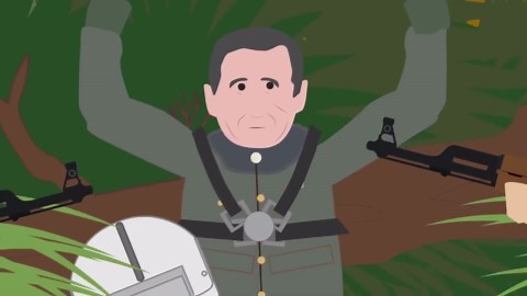 POW sends secret message on live TV right in front of them