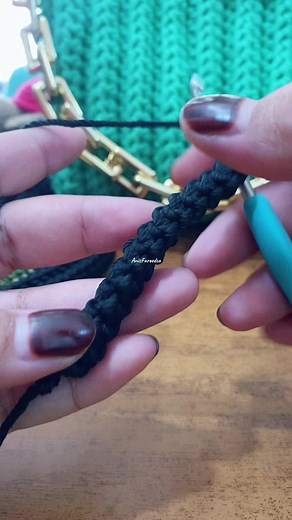 Learn How to Crochet a Round Romanian Cord | AnisFareedza Tutorial
