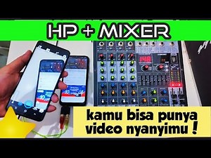 HOW TO MAKE A KARAOKE VIDEO WITH A PHONE AND MIXER PLUS SETTINGS TO BALANCE THE VOCAL AND MUSIC S...