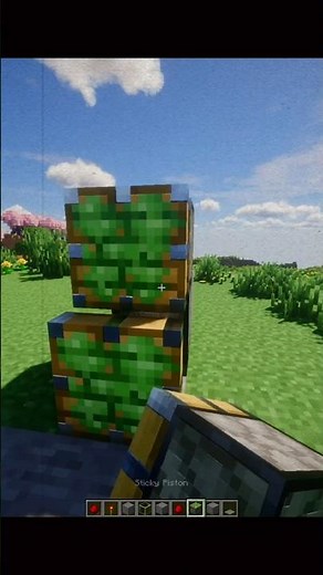 this minecraft automatic door is too satisfying 😳