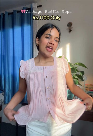 Vintage Ruffled Tops for Only Rs.1100
