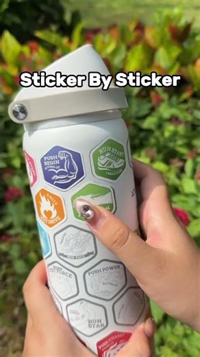 The Fitness Challenge Sticker Bottle 🚨now #fitnessaddict #workoutmotivation