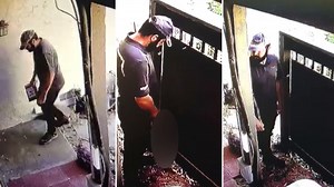 Amazon delivery driver caught on video peeing in front of OC home