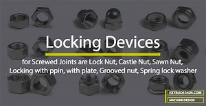 Locking Devices for Screwed Joints - ExtruDesign