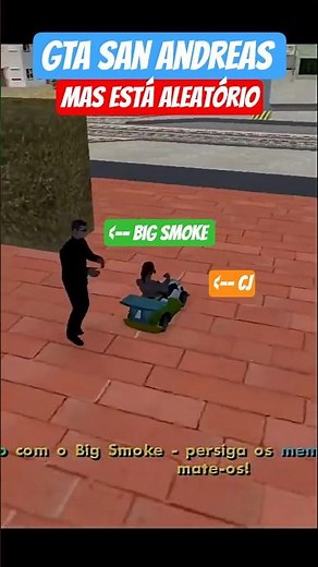 GTA SAN ANDREAS aleatório, primeira missão #gtasanandreas #randomizer #rainbomizer