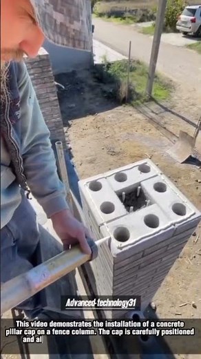 Concrete Pillar Cap Installation !!